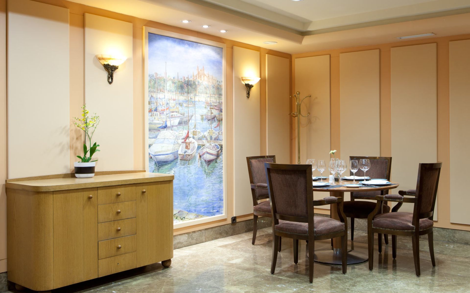 Hotel Agumar Madrid Esterno foto Interior of a restaurant